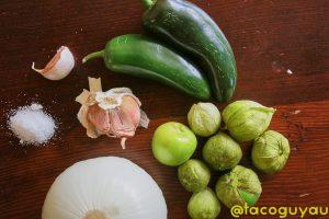 Salsa verde ingredients