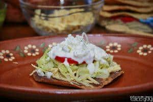 Chicken Tostadas