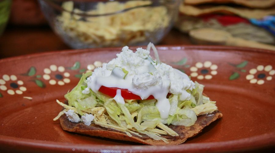 Chicken Tostadas