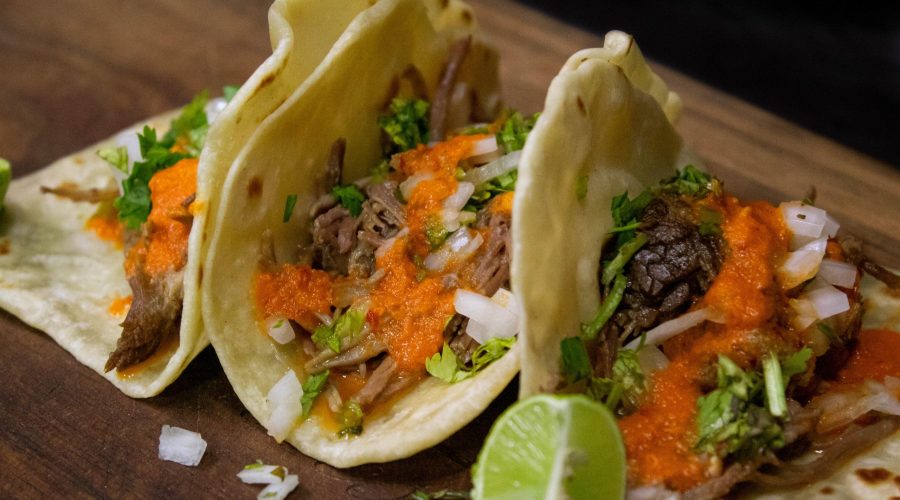 Beef barbacoa tacos