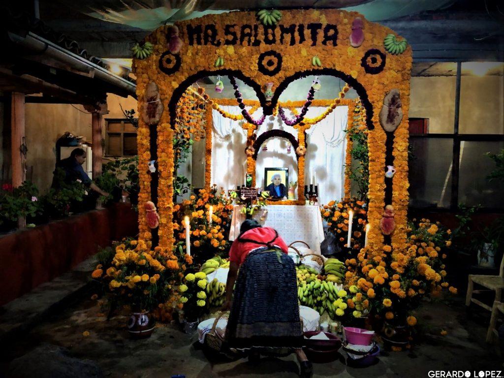 Day of the Dead - home altar in Michoacan