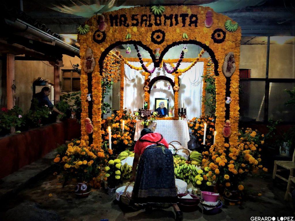 Day of the Dead - home altar in Michoacan