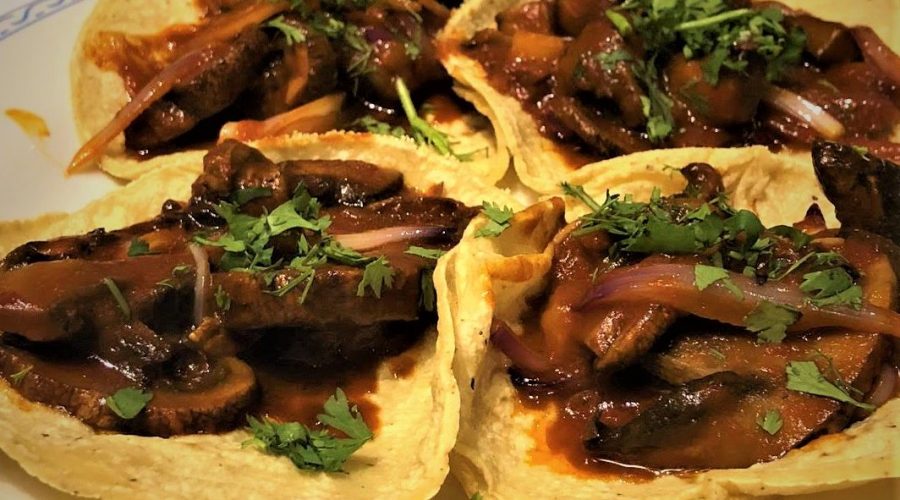 Mushroom taco