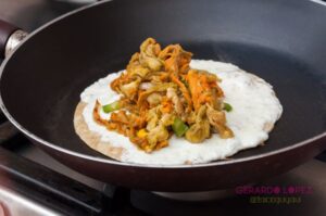 Zucchini Flower Quesadilla