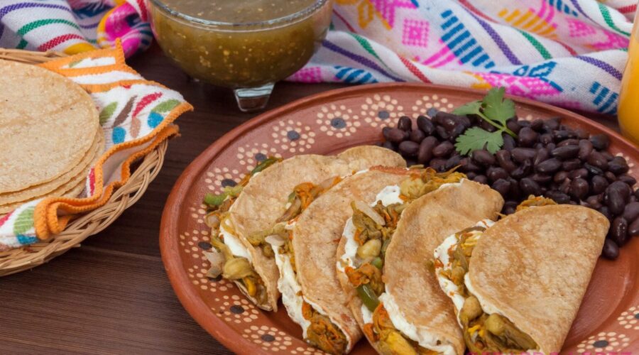 Zucchini Flower Quesadilla