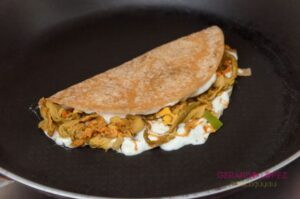 Zucchini Flower Quesadilla