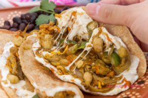 Zucchini Flower Quesadilla